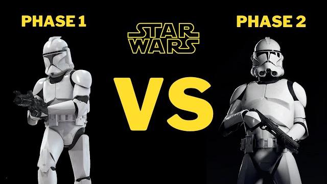 Phase 1 vs phase 2 (clone trooper armor) Phase 1 vs phase 2 (clone trooper armor)