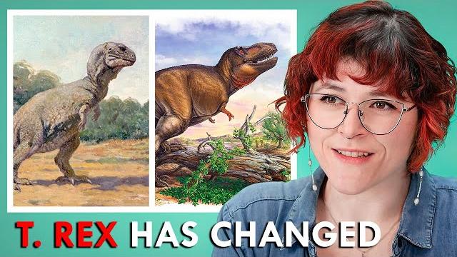 Why did t-rex go from looking like that to this? Why did t-rex go from looking like that to this?