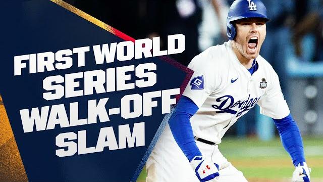 Full inning: dodgers win game 1 after freeman hits first walk-off grand slam in world series history Full inning: dodgers win game 1 after freeman hits first walk-off grand slam in world series history