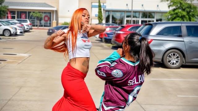 Spitting on girls in the hood! Spitting on girls in the hood!