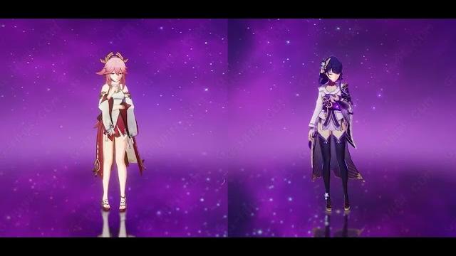 【水】八重神子和雷电将军的梦幻联动 【水】八重神子和雷电将军的梦幻联动