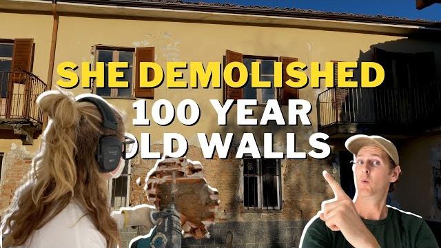 Plumbing preparation & wall demolition - piemonte rustic farmhouse diy restoration (part 7) Plumbing preparation & wall demolition - piemonte rustic farmhouse diy restoration (part 7)