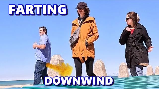 Farting downwind with my brownwind funny fart prank Farting downwind with my brownwind funny fart prank