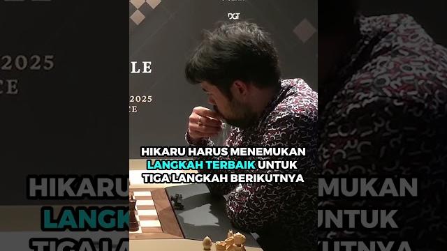 Hikaru nakamura blunder saat melawan magnus carlsen di final freestyle chess paris! #catur Hikaru nakamura blunder saat melawan magnus carlsen di final freestyle chess paris! #catur