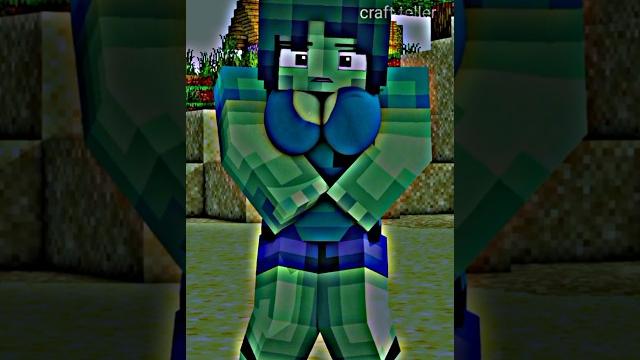 Zombie girl poo in ocean -minecraft animation #shorts Zombie girl poo in ocean -minecraft animation #shorts