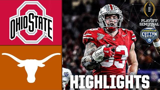 Cfp semifinal: ohio state buckeyes vs. texas longhorns | full game highlights | espn cfb Cfp semifinal: ohio state buckeyes vs. texas longhorns | full game highlights | espn cfb