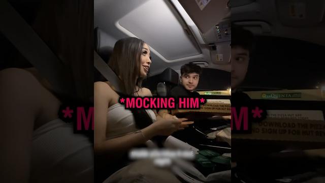 Girlfriend argues with boyfriend over pizza girl Girlfriend argues with boyfriend over pizza girl
