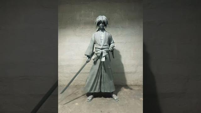 Silent. deadly. life-size. the battousai lives once more. ️ #kenshin #finetsculpturearts #anime Silent. deadly. life-size. the battousai lives once more. ️ #kenshin #finetsculpturearts #anime