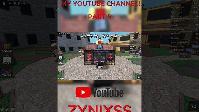 Noob entered murder mystery 2! part 3! full video on my youtube channel! #roblox #mm2 #memes Noob entered murder mystery 2! part 3! full video on my youtube channel! #roblox #mm2 #memes