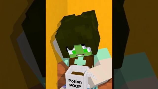 Flower girl poop fart peeing to potion scam zombie desert girl - minecraft animation #shorts Flower girl poop fart peeing to potion scam zombie desert girl - minecraft animation #shorts