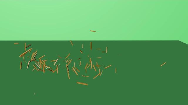 Flying debris free green screen video Flying debris free green screen video