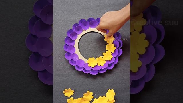 Beautiful wall hanging with paper ️ #diy #papercraft #walldecor #wallhanging #unique #craftideas Beautiful wall hanging with paper ️ #diy #papercraft #walldecor #wallhanging #unique #craftideas
