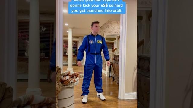 Dads foot send ass-tronaut son into orbit @al_dente22 Dads foot send ass-tronaut son into orbit @al_dente22