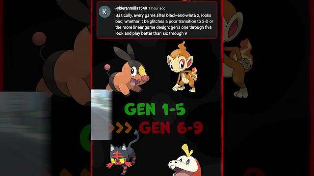 Every game after black & white looks bad! | pokemon hot takes #pokemon #pokemoncards #nintendo Every game after black & white looks bad! | pokemon hot takes #pokemon #pokemoncards #nintendo