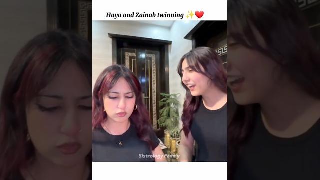 Haya and zainab twinning ️️| sistrology Haya and zainab twinning ️️| sistrology