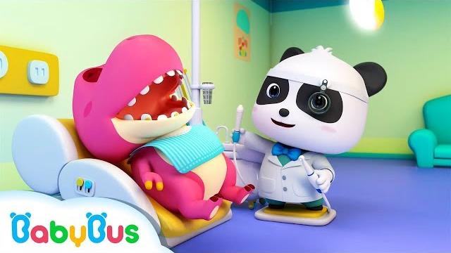Doctor panda cures baby dinosaur's toothache | doctor cartoon | kids songs | babybus Doctor panda cures baby dinosaur's toothache | doctor cartoon | kids songs | babybus