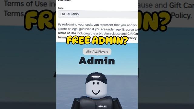Free roblox admin if you play this game? Free roblox admin if you play this game?