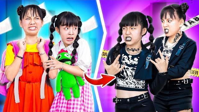 Good student vs bad student | baby doll & friends became gangsters | baby doll show Good student vs bad student | baby doll & friends became gangsters | baby doll show