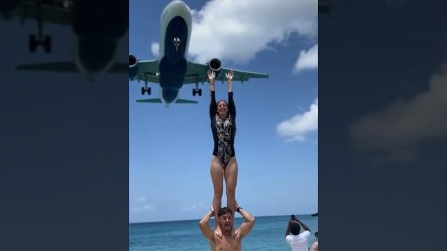 Trying to touch airplane wheels on landing! Trying to touch airplane wheels on landing!