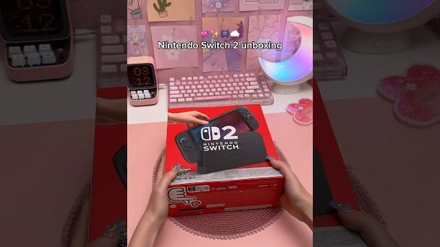 Nintendo switch 2 unboxing cozy gaming Nintendo switch 2 unboxing cozy gaming