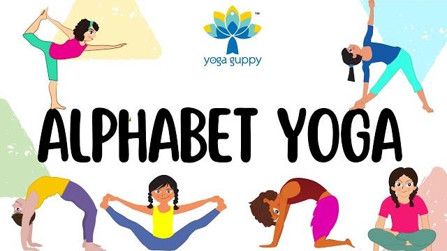 Easy yoga poses for strength & flexibility | yoga with animals & alphabets | yoga guppy Easy yoga poses for strength & flexibility | yoga with animals & alphabets | yoga guppy