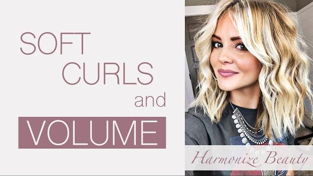 Soft curls and volume hair tutorial - harmonize_beauty Soft curls and volume hair tutorial - harmonize_beauty