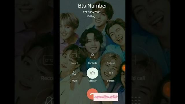 Bts phone number #shorts Bts phone number #shorts