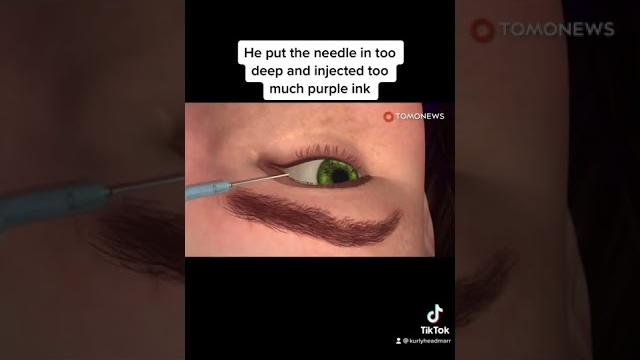 You should never tattoo your eye ball… #shorts You should never tattoo your eye ball… #shorts