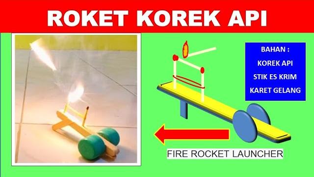 Matcher rocket launcher from ice cream sticks || peluncur roket korek api dari stik es krim Matcher rocket launcher from ice cream sticks || peluncur roket korek api dari stik es krim