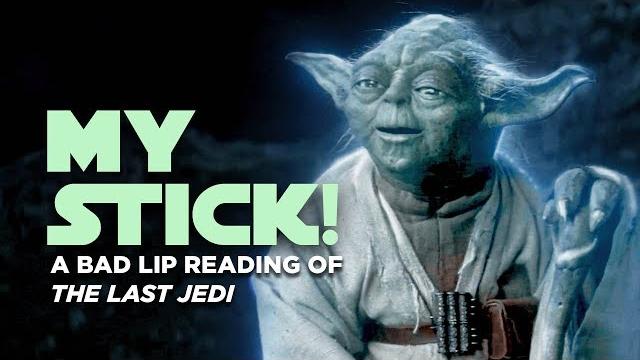 "my stick!" — a bad lip reading of the last jedi "my stick!" — a bad lip reading of the last jedi