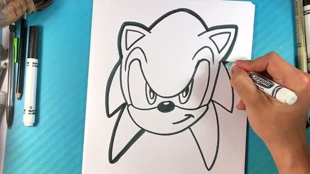 Easy how to draw sonic Easy how to draw sonic