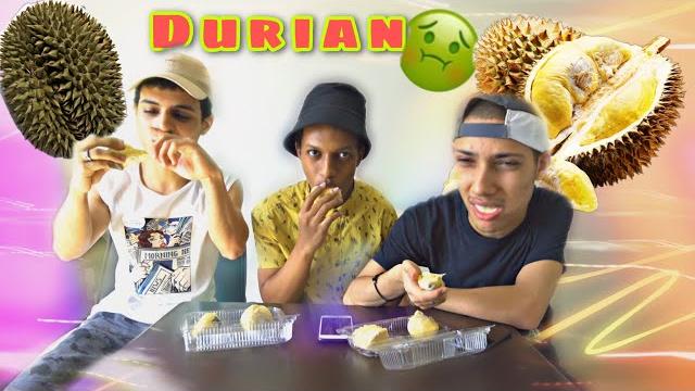 Trying durian for the first time in malaysia Trying durian for the first time in malaysia