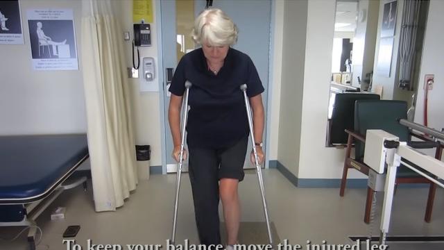 How to use crutches -- non-weightbearing How to use crutches -- non-weightbearing