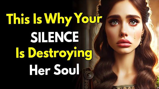 This is why your silence is destroying her soul This is why your silence is destroying her soul
