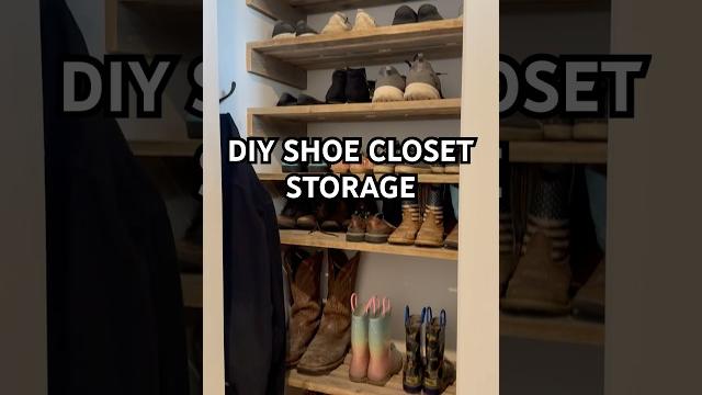 Shoe closet pt. 2 #shoestorage #shoes #home Shoe closet pt. 2 #shoestorage #shoes #home