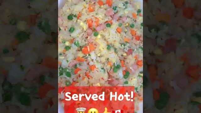 One-pan ham fried rice|ham chao-fan|#shorts One-pan ham fried rice|ham chao-fan|#shorts