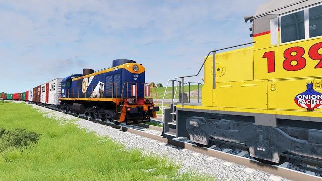 Realistic train crashes #11 - beamng.drive Realistic train crashes #11 - beamng.drive