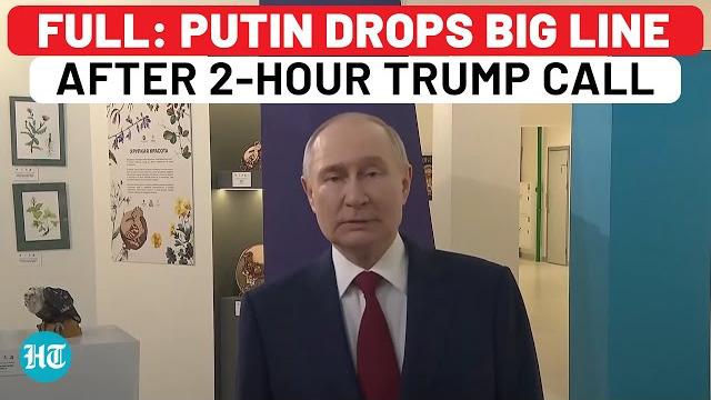 Full: putin breaks silence with big message after trump call, shocks zelensky with ‘deal is...’ Full: putin breaks silence with big message after trump call, shocks zelensky with ‘deal is...’