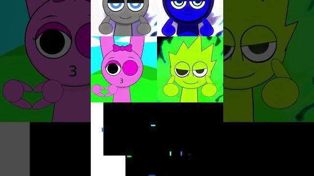 Gray vs jevin vs pinki vs owakcx dance off (incredibox sprunki animation) | blue bouncing square Gray vs jevin vs pinki vs owakcx dance off (incredibox sprunki animation) | blue bouncing square