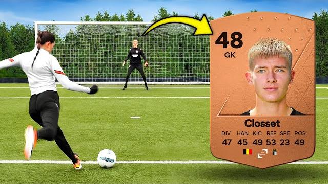 We took 100 shots vs the worst rated goalkeeper We took 100 shots vs the worst rated goalkeeper