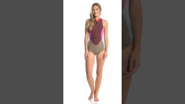 Billabong women's 1mm surf capsule sleeveless front zip spring suit | swimoutlet.com Billabong women's 1mm surf capsule sleeveless front zip spring suit | swimoutlet.com