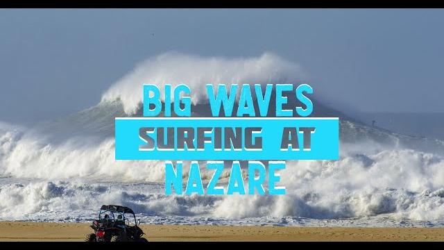 Big wave surfing at nazaré, portugal Big wave surfing at nazaré, portugal