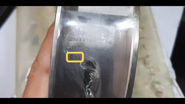 Вкладыши 0.03 для коленвала? что это за размер? Вкладыши 0.03 для коленвала? что это за размер?