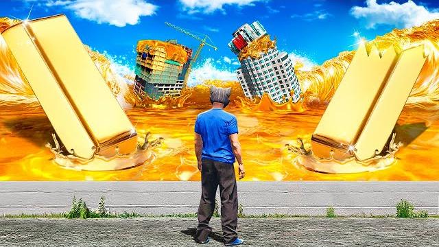 Surviving the biggest gold tsunami in gta 5 mods! Surviving the biggest gold tsunami in gta 5 mods!