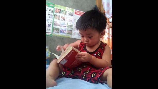 Baby geb scanning the pages Baby geb scanning the pages