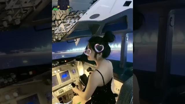 She is driving a plane #shorts #tiktok #sexy She is driving a plane #shorts #tiktok #sexy