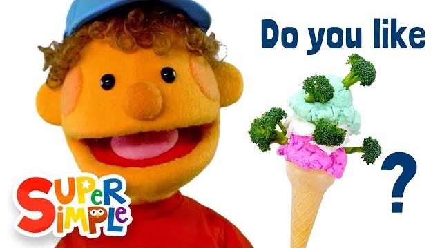 Do you like broccoli ice cream? | featuring the super simple puppets | super simple songs Do you like broccoli ice cream? | featuring the super simple puppets | super simple songs