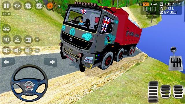 Offroad driving in 12 wheeler tipper truck mod for bus simulator indonesia | bussid truck mod 2025 Offroad driving in 12 wheeler tipper truck mod for bus simulator indonesia | bussid truck mod 2025