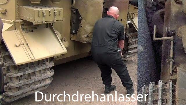 Tiger tank " hand crank engine start up " Tiger tank " hand crank engine start up "