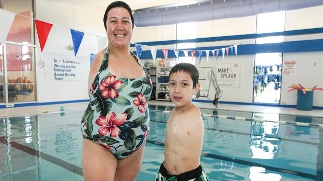 Born without arms: inspirational mother and son live life to the full Born without arms: inspirational mother and son live life to the full